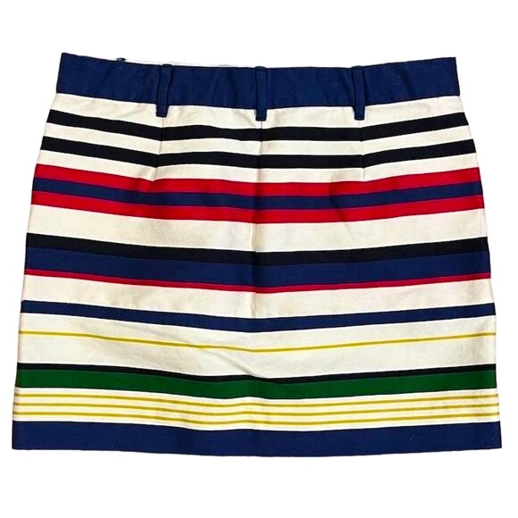 J. Crew Striped Mini Skirt Size 4 NWOT - Picture 4 of 5